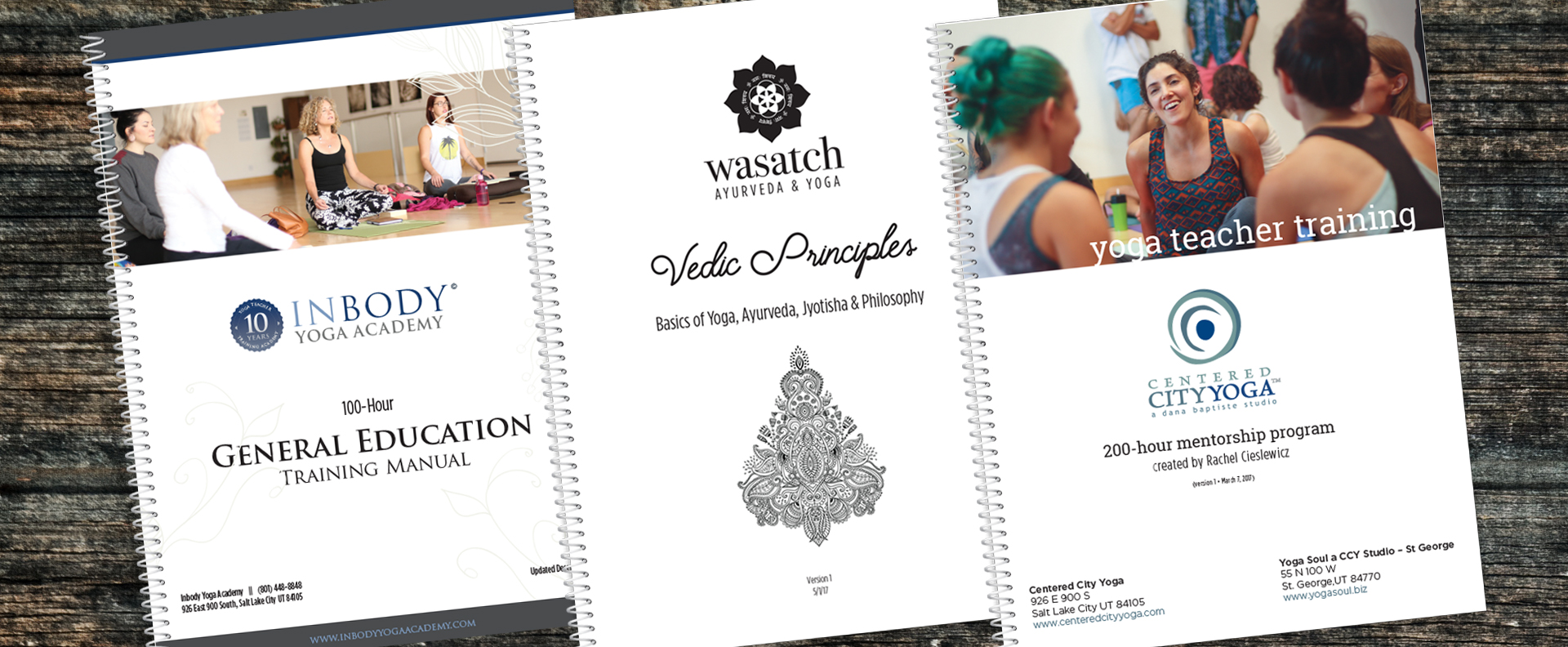 Yoga Teacher Training Manuals Graphic Design